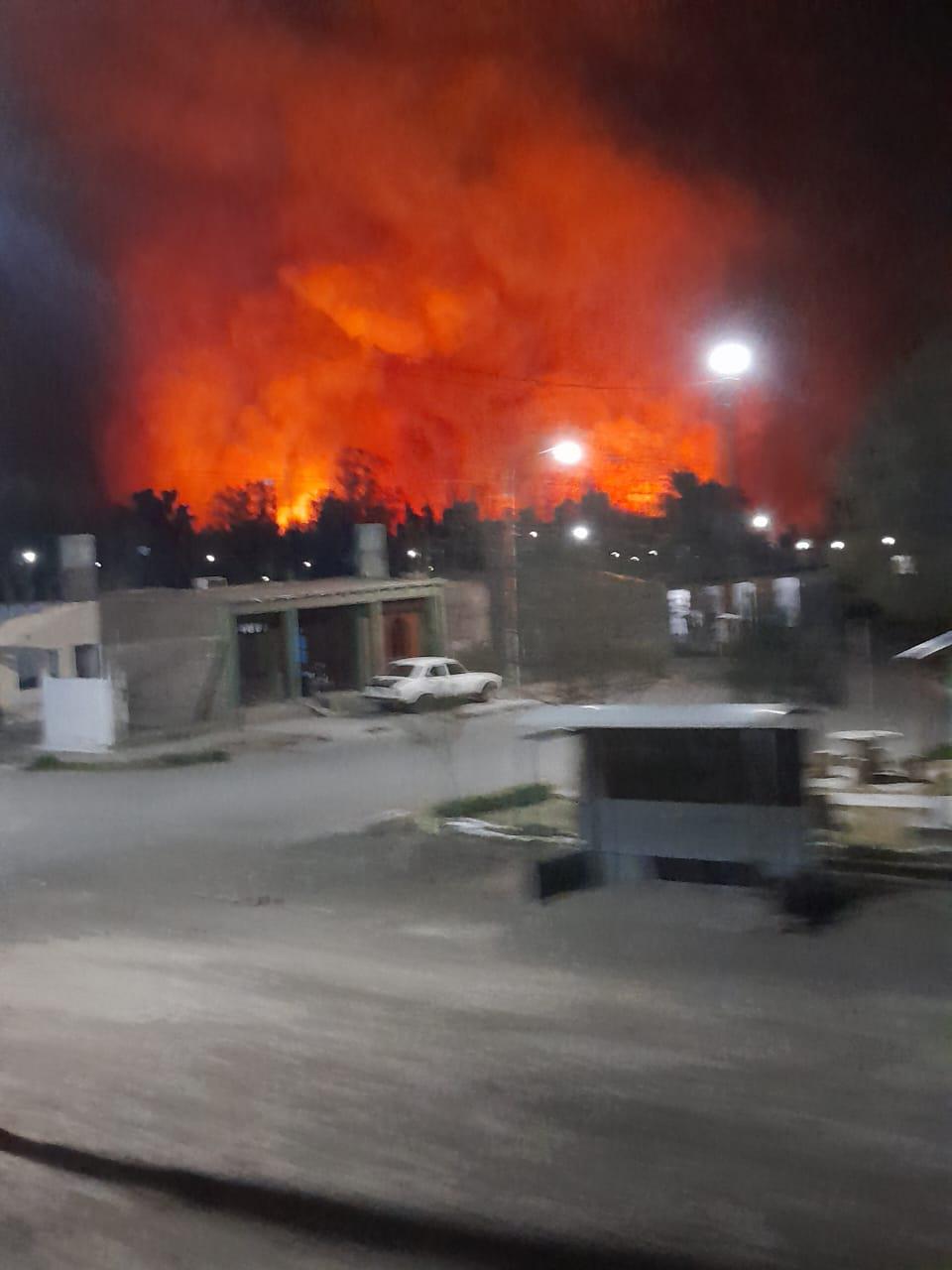 Incendio en Niquivil