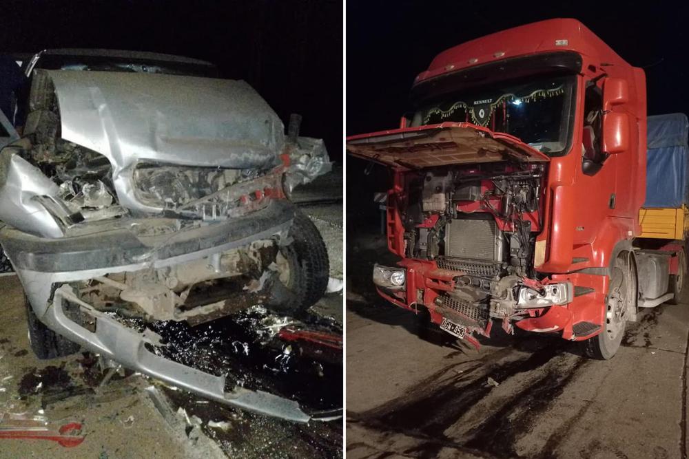 Murió un hombre tras un fuerte choque frontal entre una camioneta y un ...
